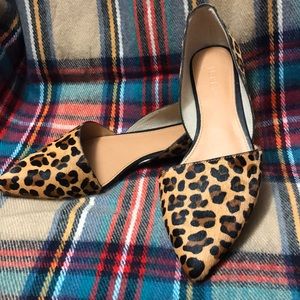 J Crew Zoe Calf Hair D’Orsay Flats